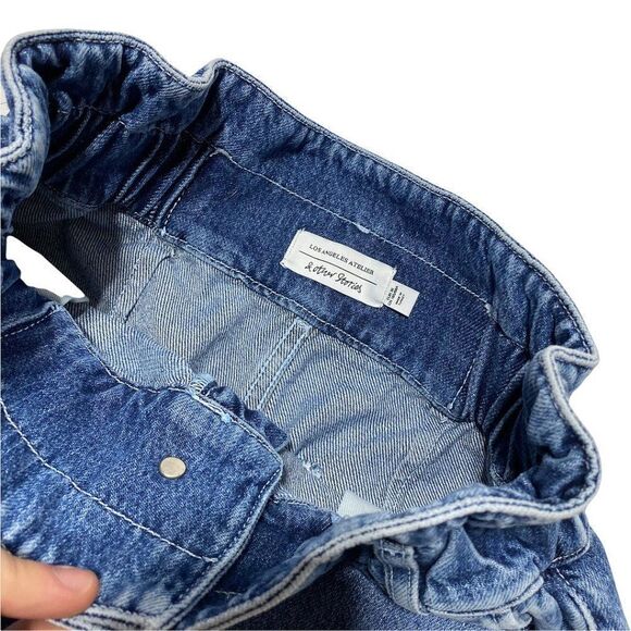 𝅺& Other Stories Paperbag Waist Jeans Shorts - Picture 7 of 8